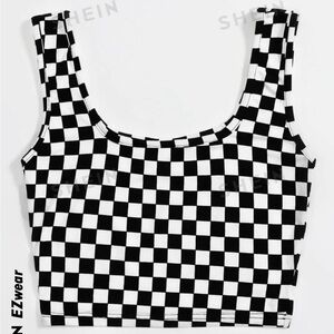 🌟Checkered Crop Tank🌟